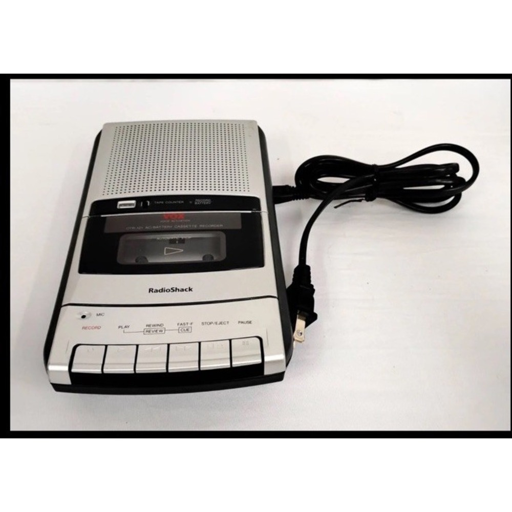 Vintage Radio Shack CTR-121 Voice Activated Cassette Recorder